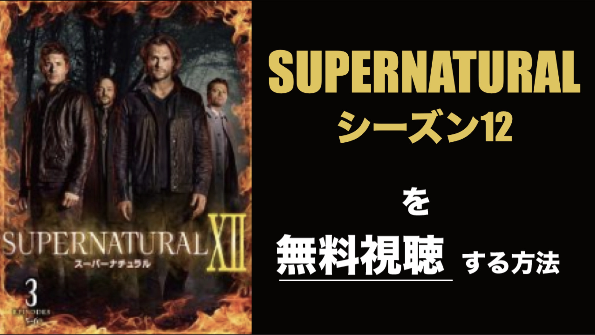 海外ドラマ|SUPERNATURALシーズン12の動画を無料視聴できる配信サイト